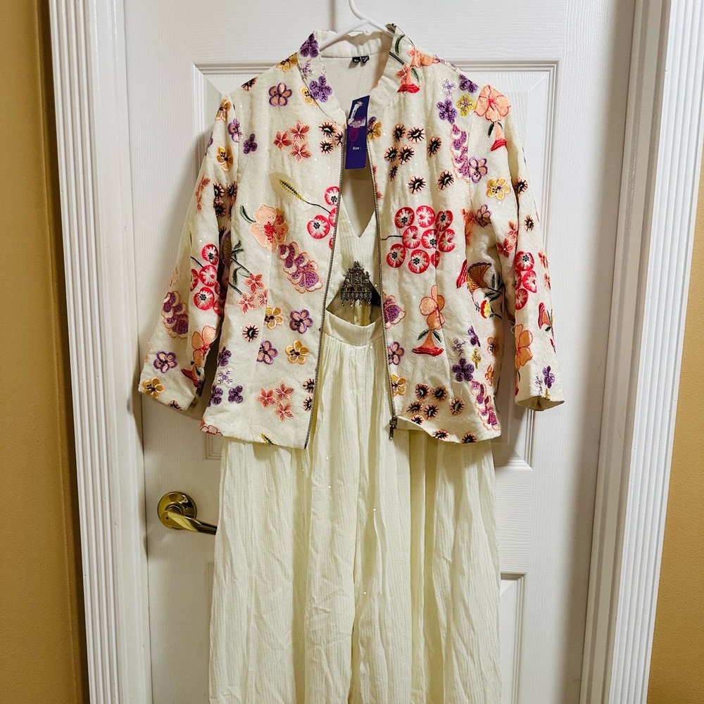 Indian jumpsuit with jacket. Brand new